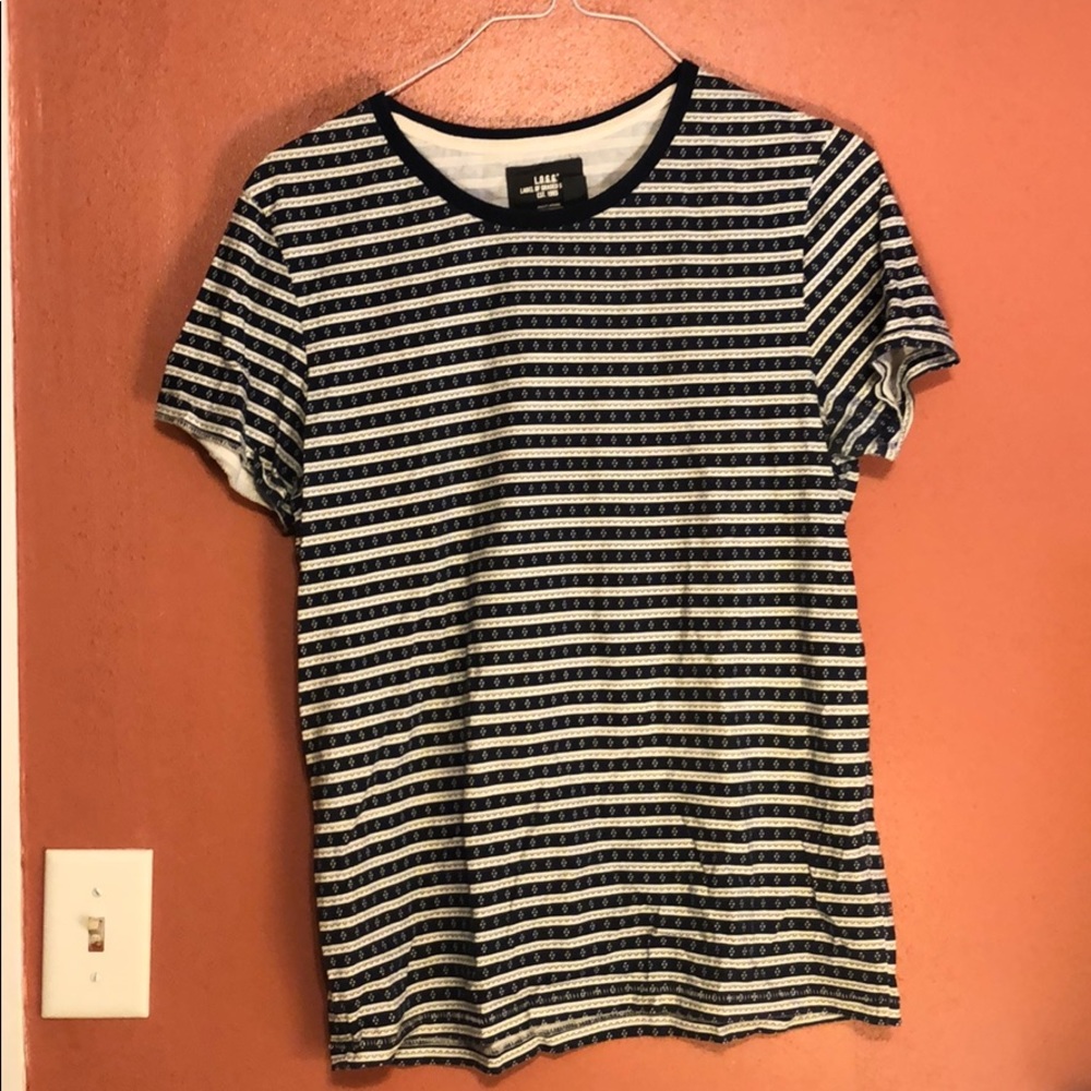 Navy Blue & White T-Shirt - worn maybe 3x max